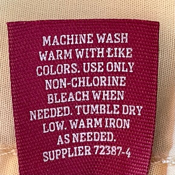 Arizona Yellow Blue Palm Tree Print Button Up Shirt Short Sleeves Mens Large - Picture 8 of 8